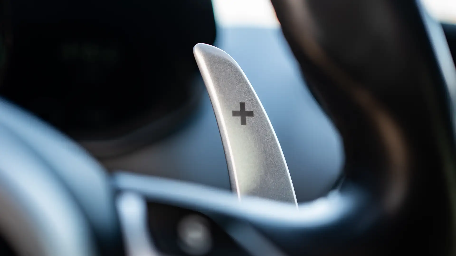 The interior of an Aston Martin Vantage Roadster in detail.